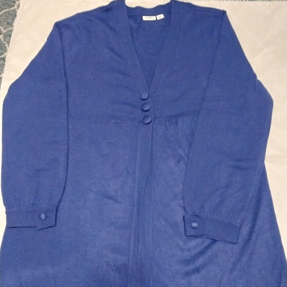 CATO NWOT Ladies 2-Button Knit Sweater – Size XL – Casual Elegance